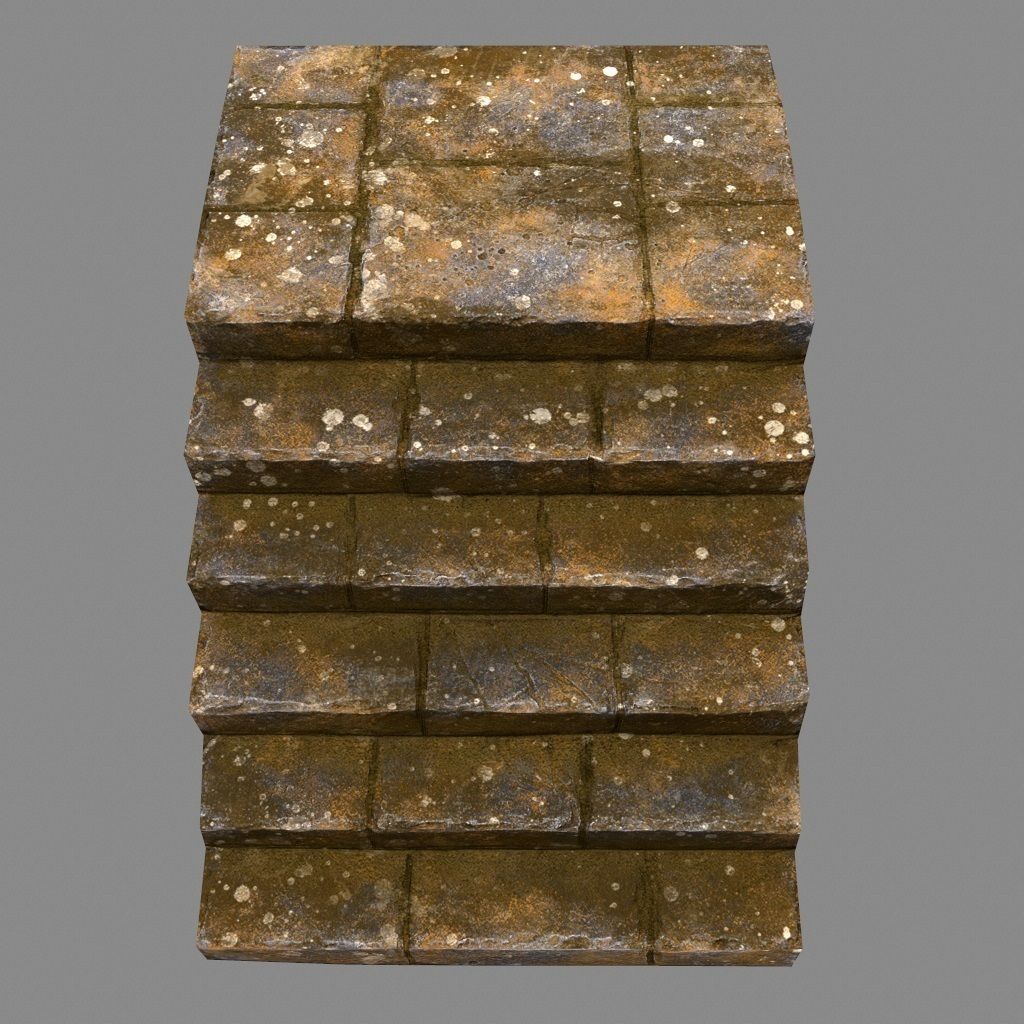 stairway 31 Low-poly 3D model_8