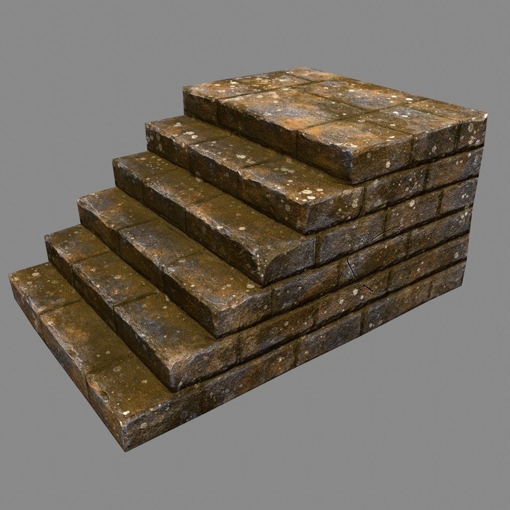 stairway 31 Low-poly 3D model_7