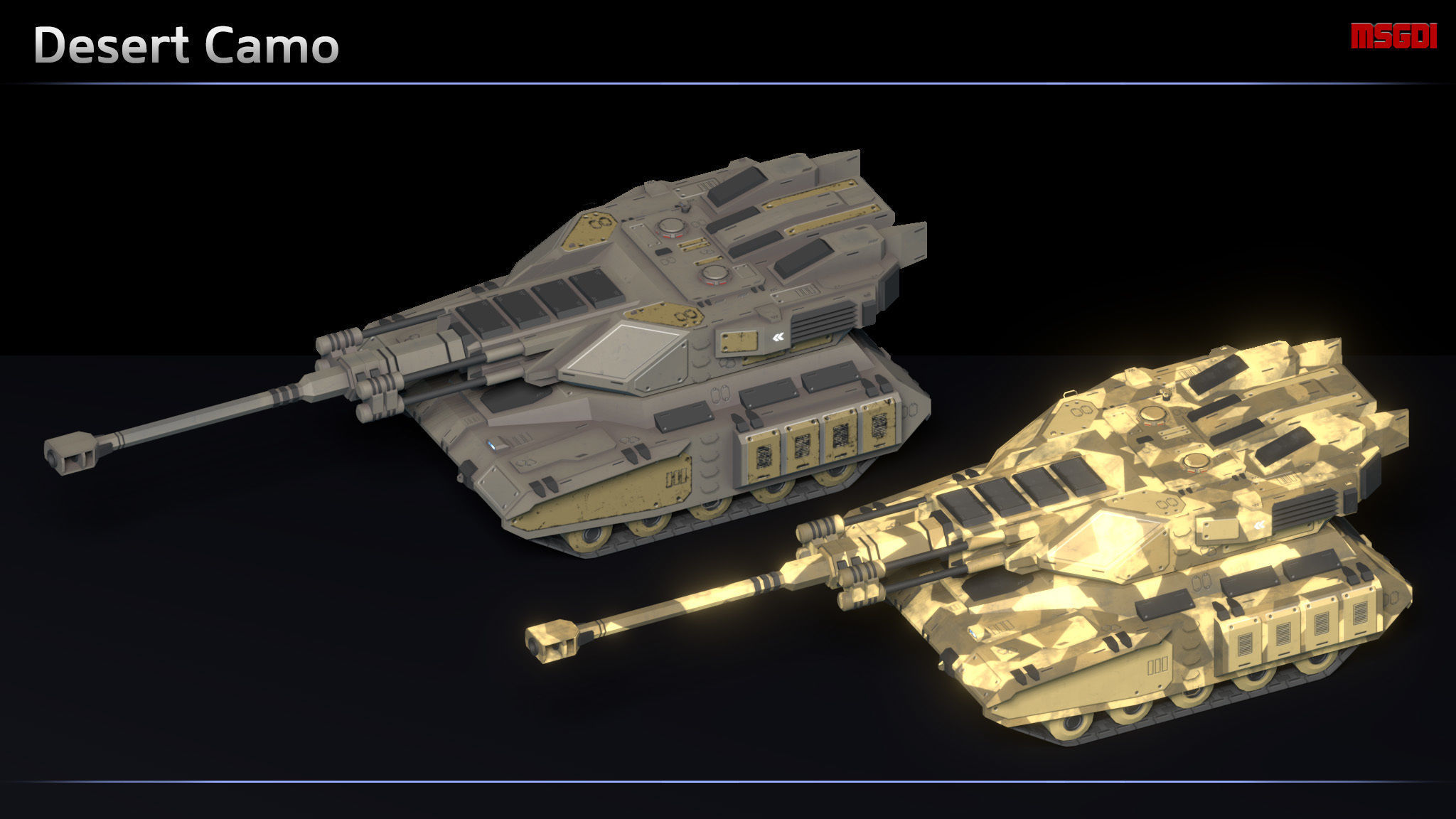 Scifi Hellfire Heavy Artillery Low-poly 3D model_8