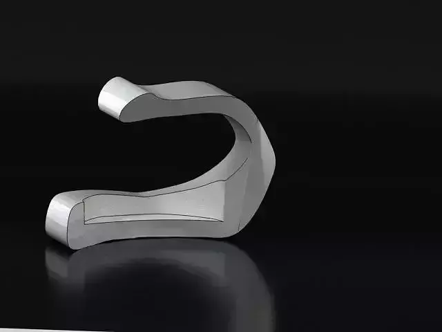 curved chair Free 3D model