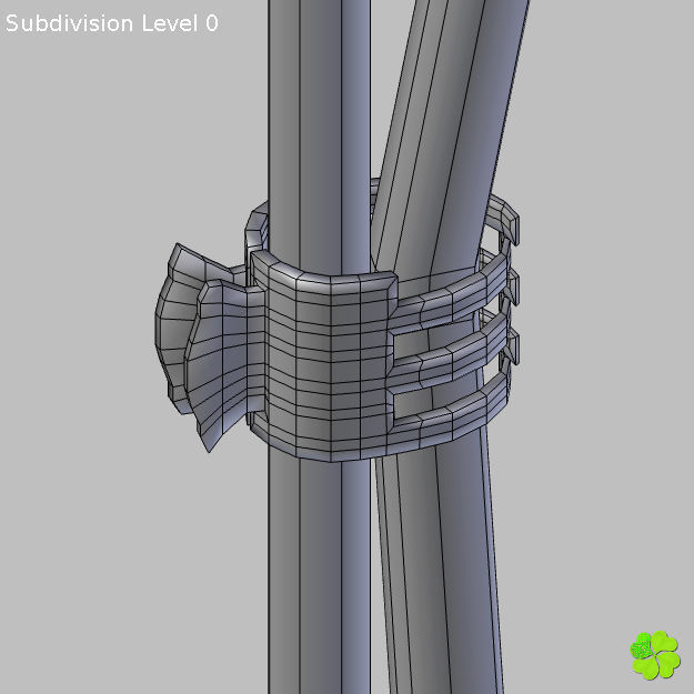 Orchid plant low poly Low-poly 3D model_24