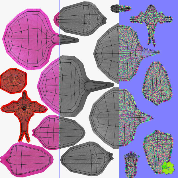 Orchid plant low poly Low-poly 3D model_40