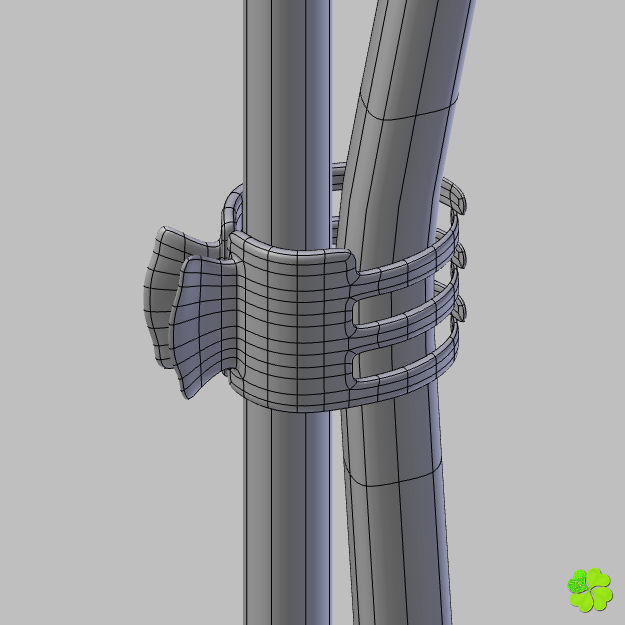 Orchid plant low poly Low-poly 3D model_23