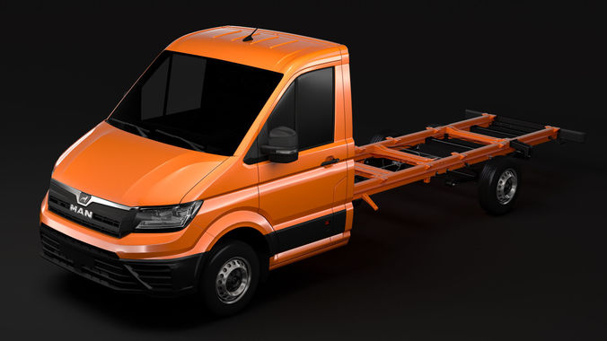 MAN TGE Chassi SingleCab L3 2017 3D model