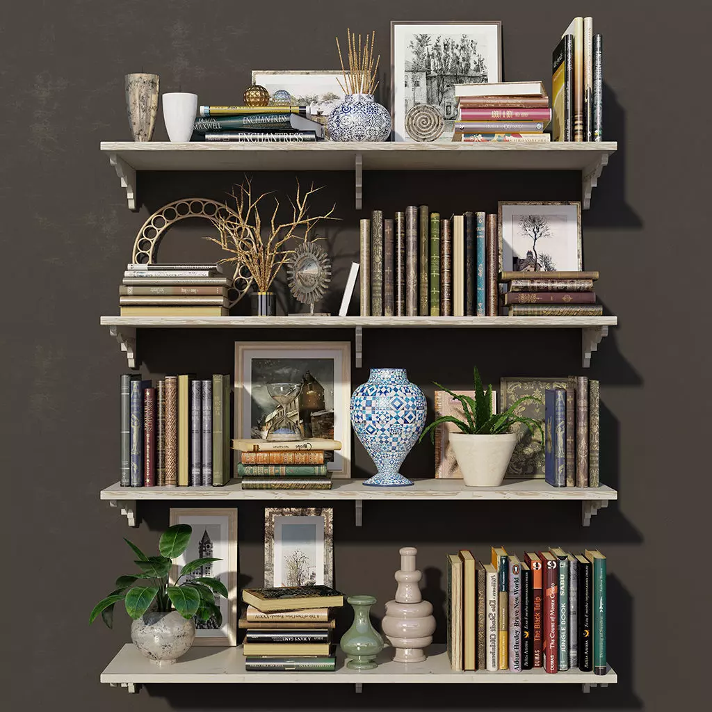 Decorative set 01 3D model_0