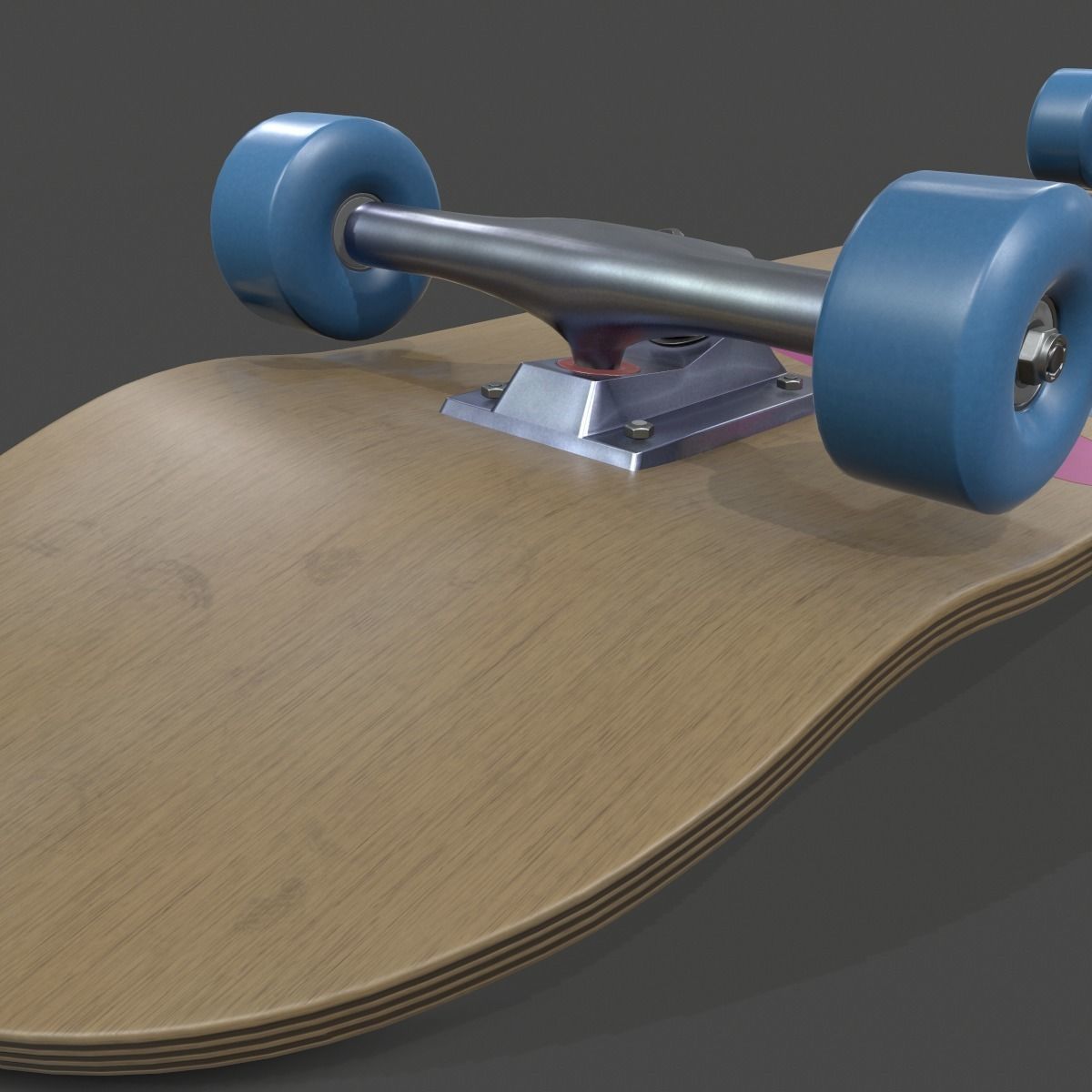 Realistic Skateboard 3D model_6