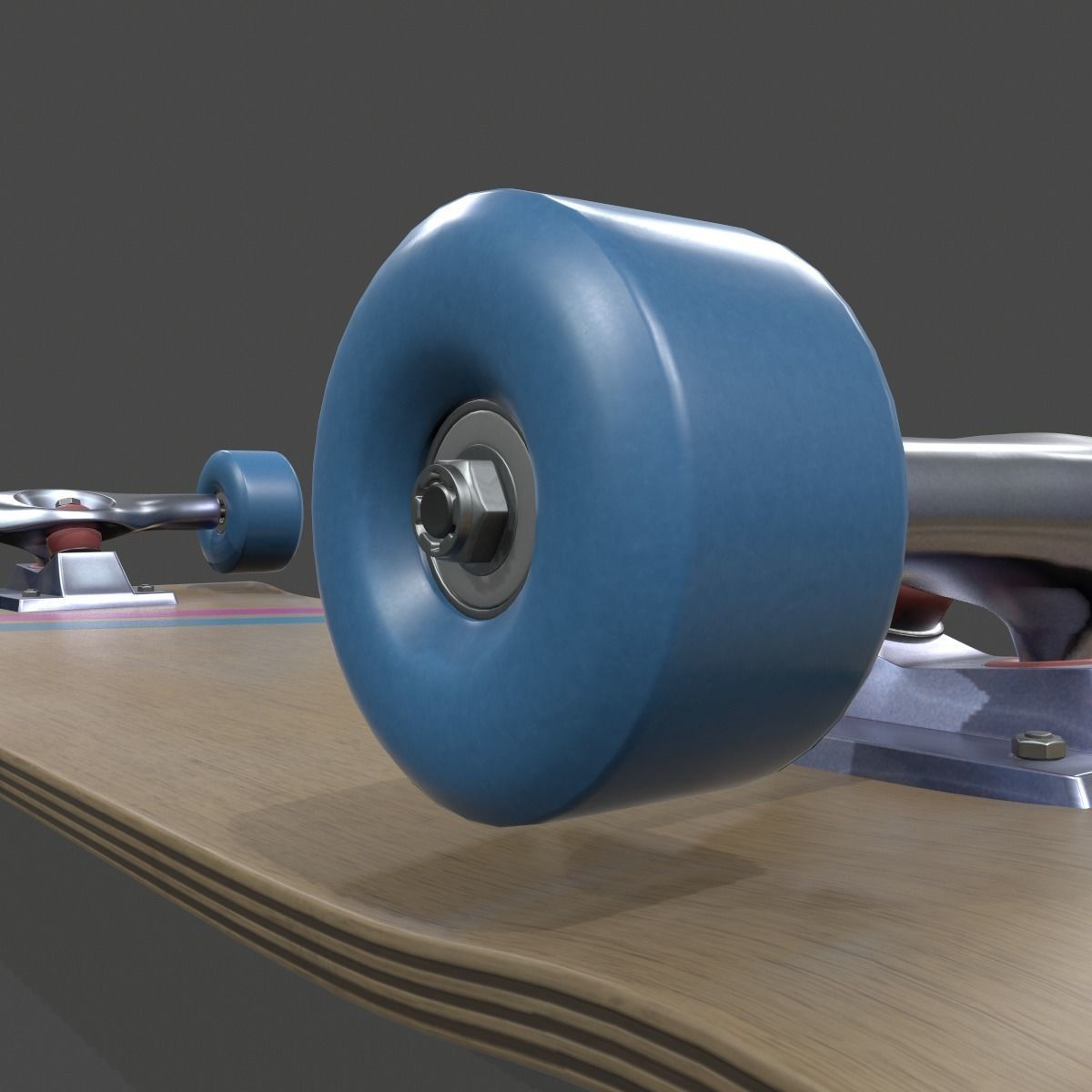 Realistic Skateboard 3D model_4