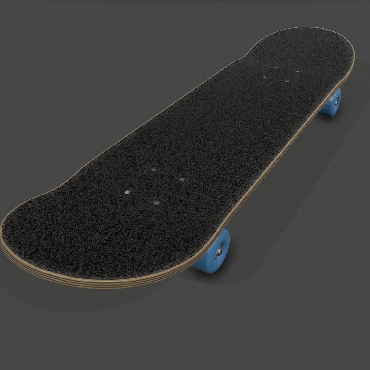Realistic Skateboard 3D model_1