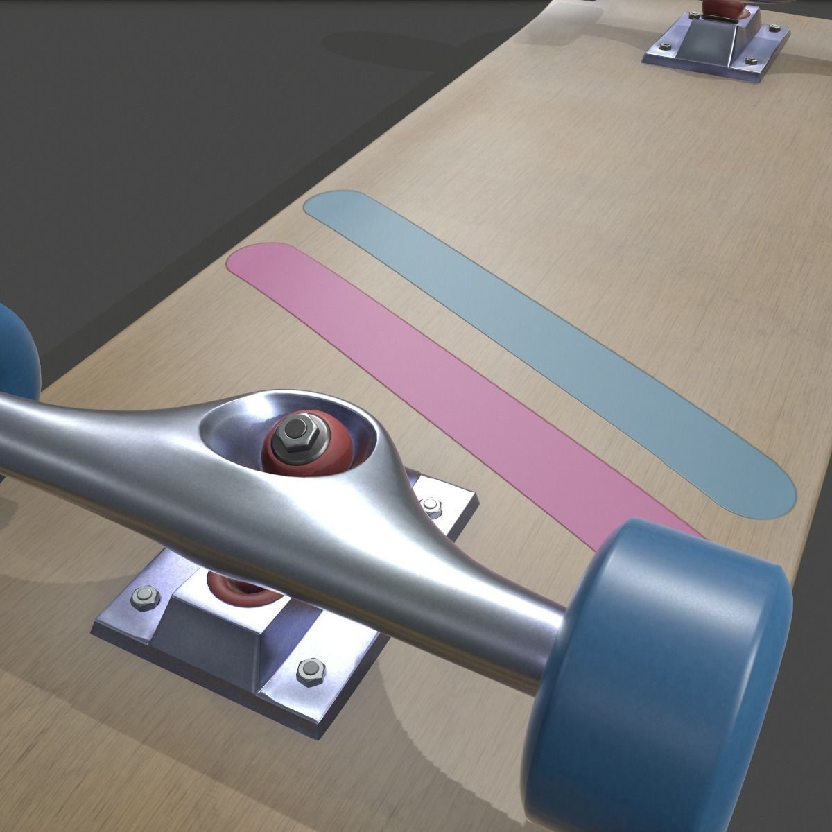 Realistic Skateboard 3D model_5
