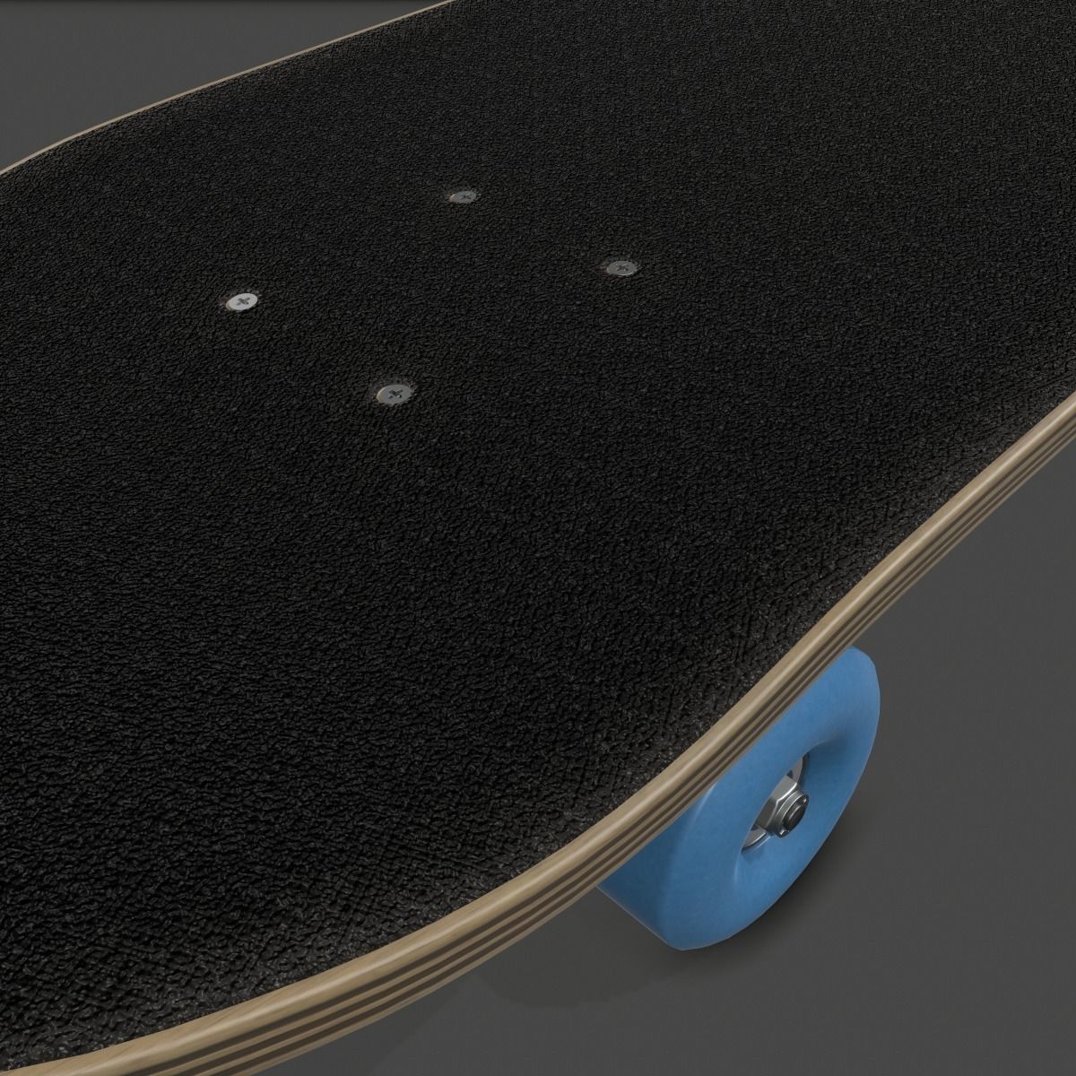 Realistic Skateboard 3D model_7