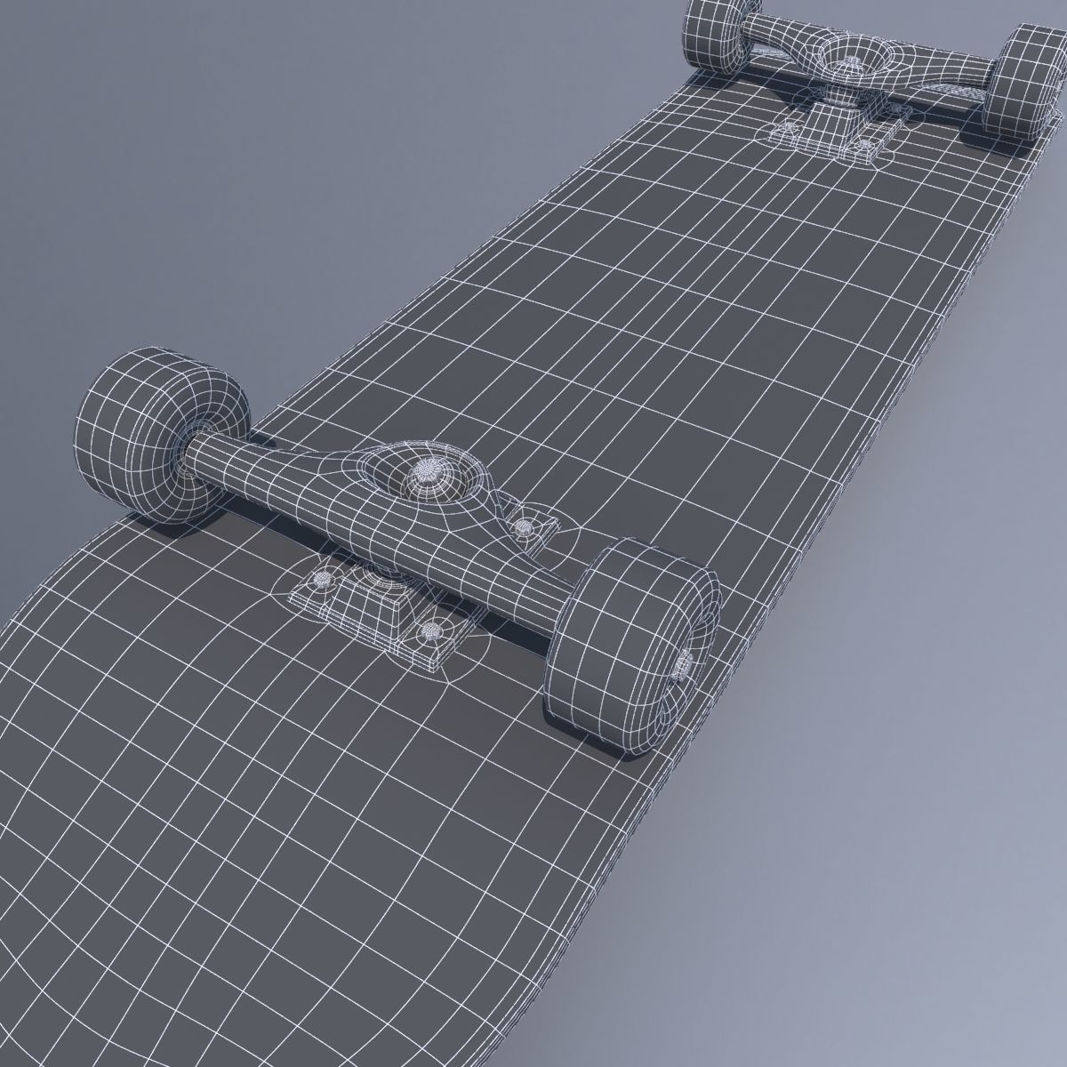 Realistic Skateboard 3D model_9