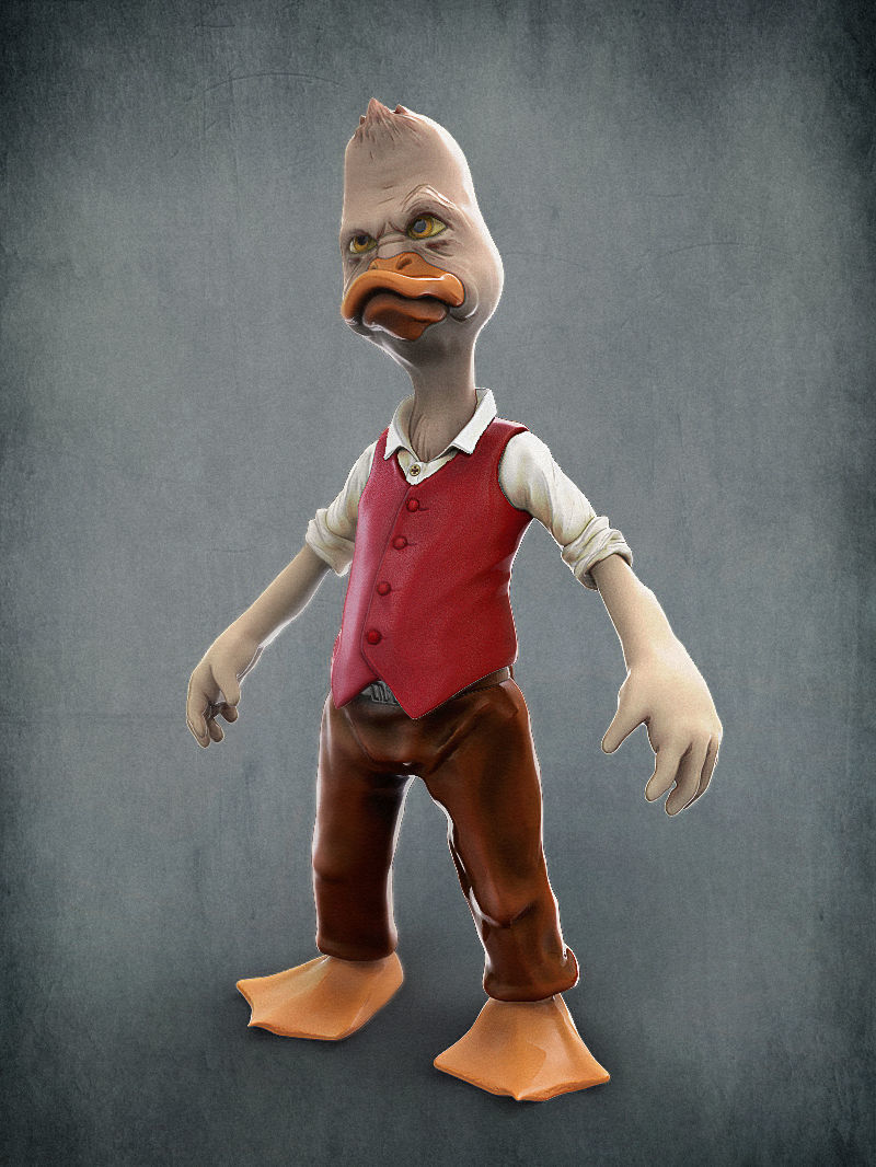 Howard the duck  3D print model_1