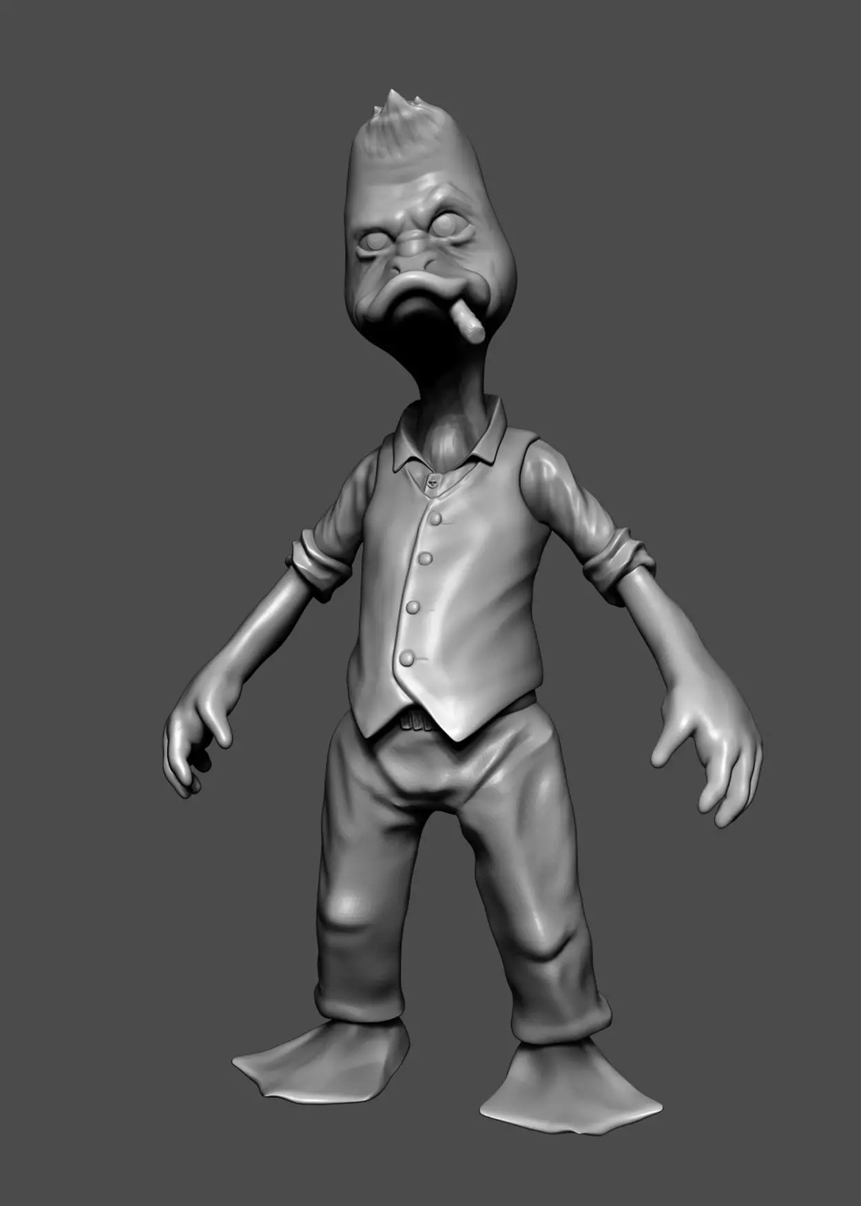 Howard the duck  3D print model_0