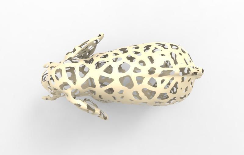 Elephant Voronoi 3D print model_7