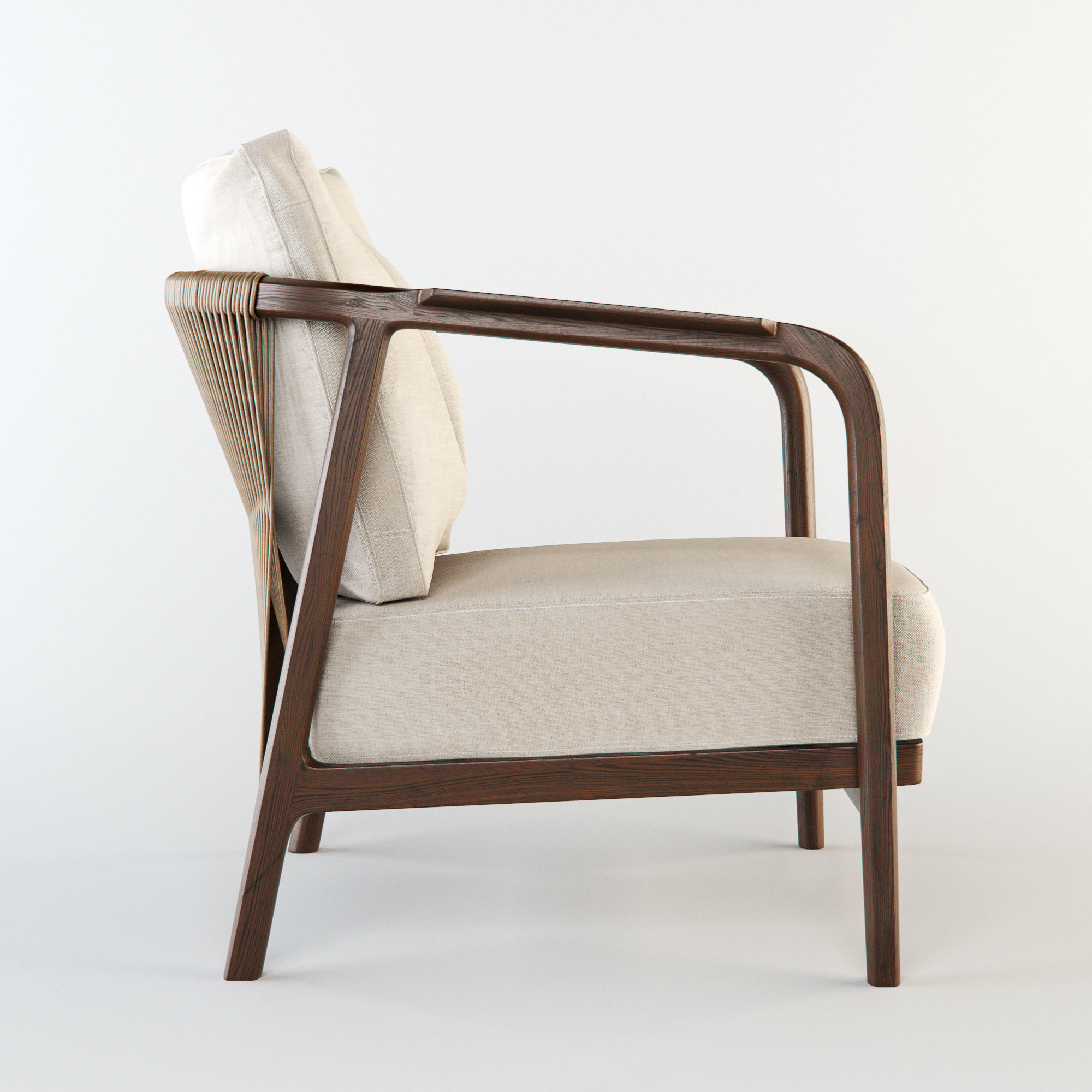 Flexform Crono armchair 3D model_3