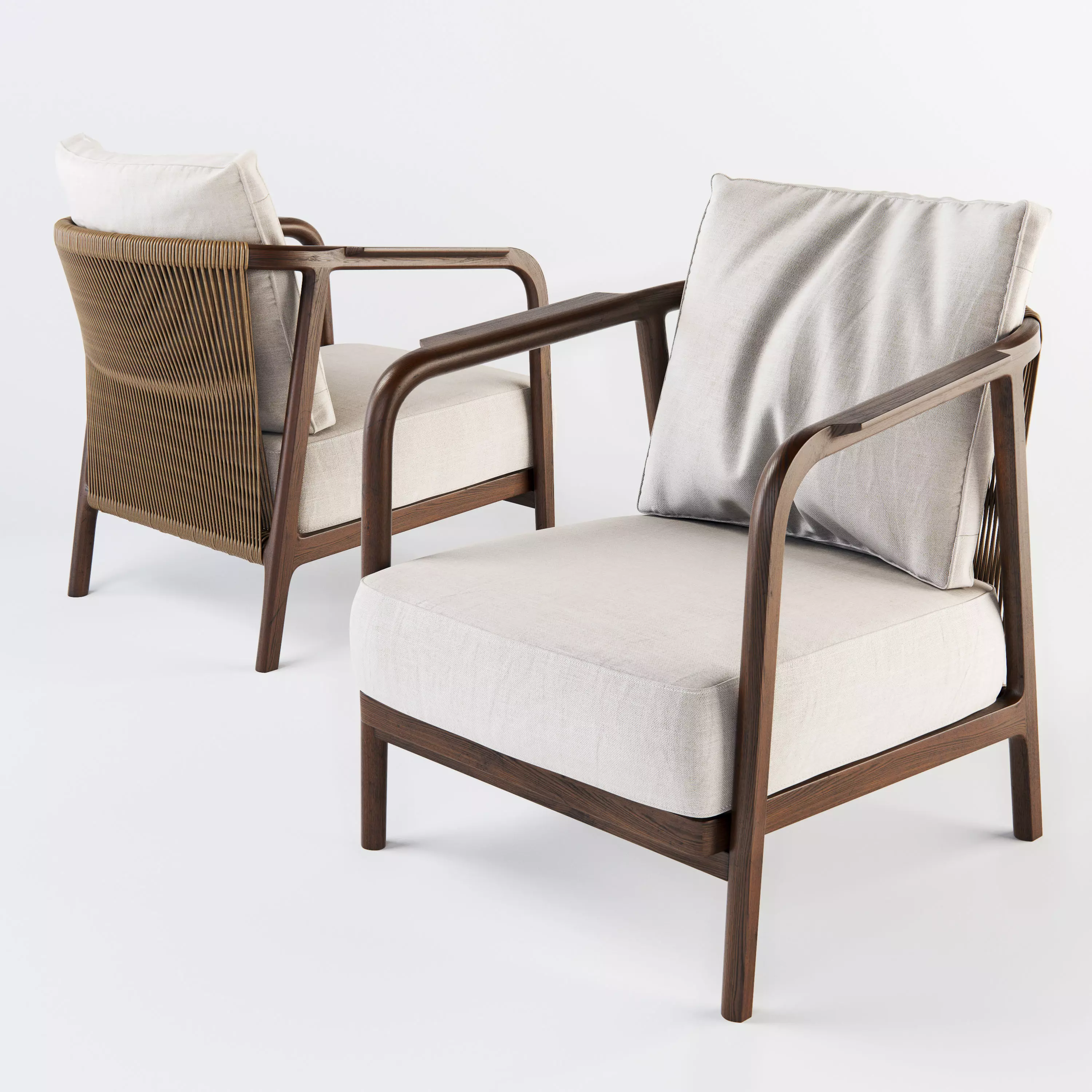 Flexform Crono armchair 3D model_0