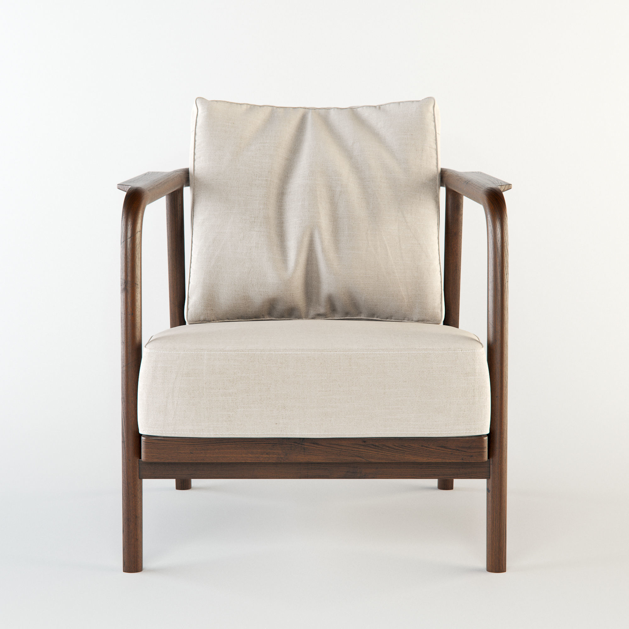 Flexform Crono armchair 3D model_2