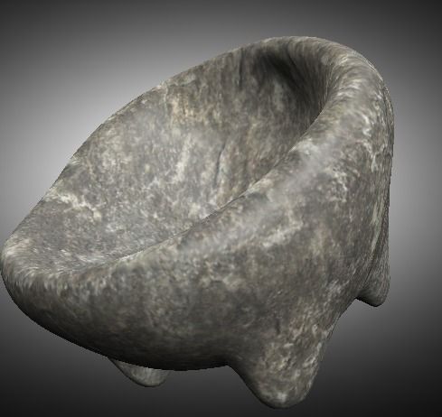 Stone Bowl 3D print model