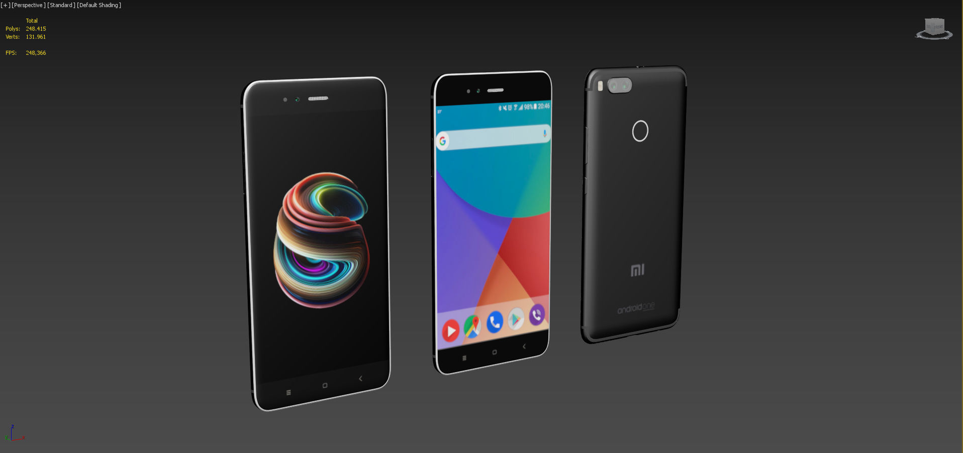 Xiaomi Mi A1 3 Color Pack 3D model_55