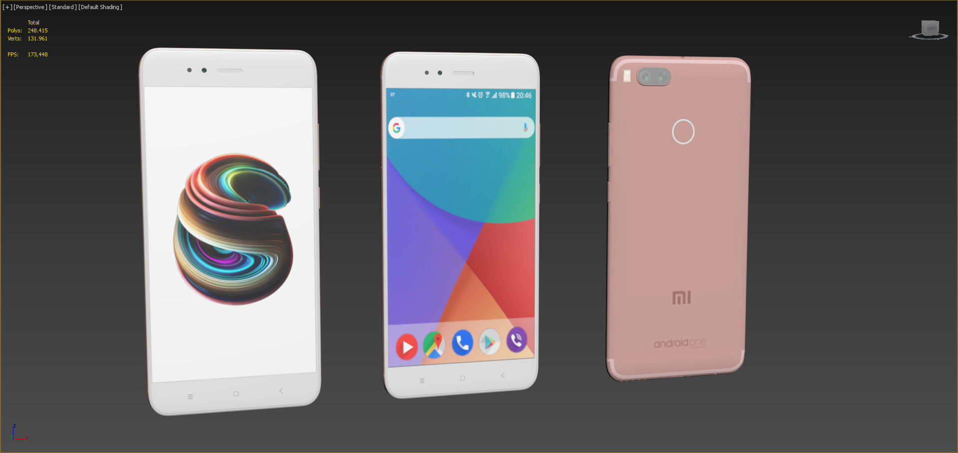 Xiaomi Mi A1 3 Color Pack 3D model_14