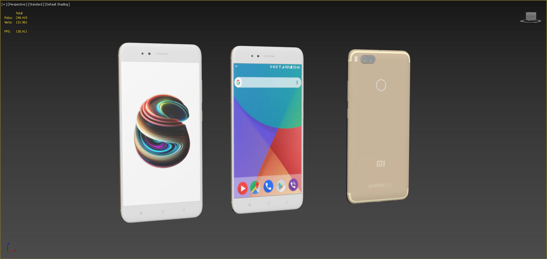 Xiaomi Mi A1 3 Color Pack 3D model_36