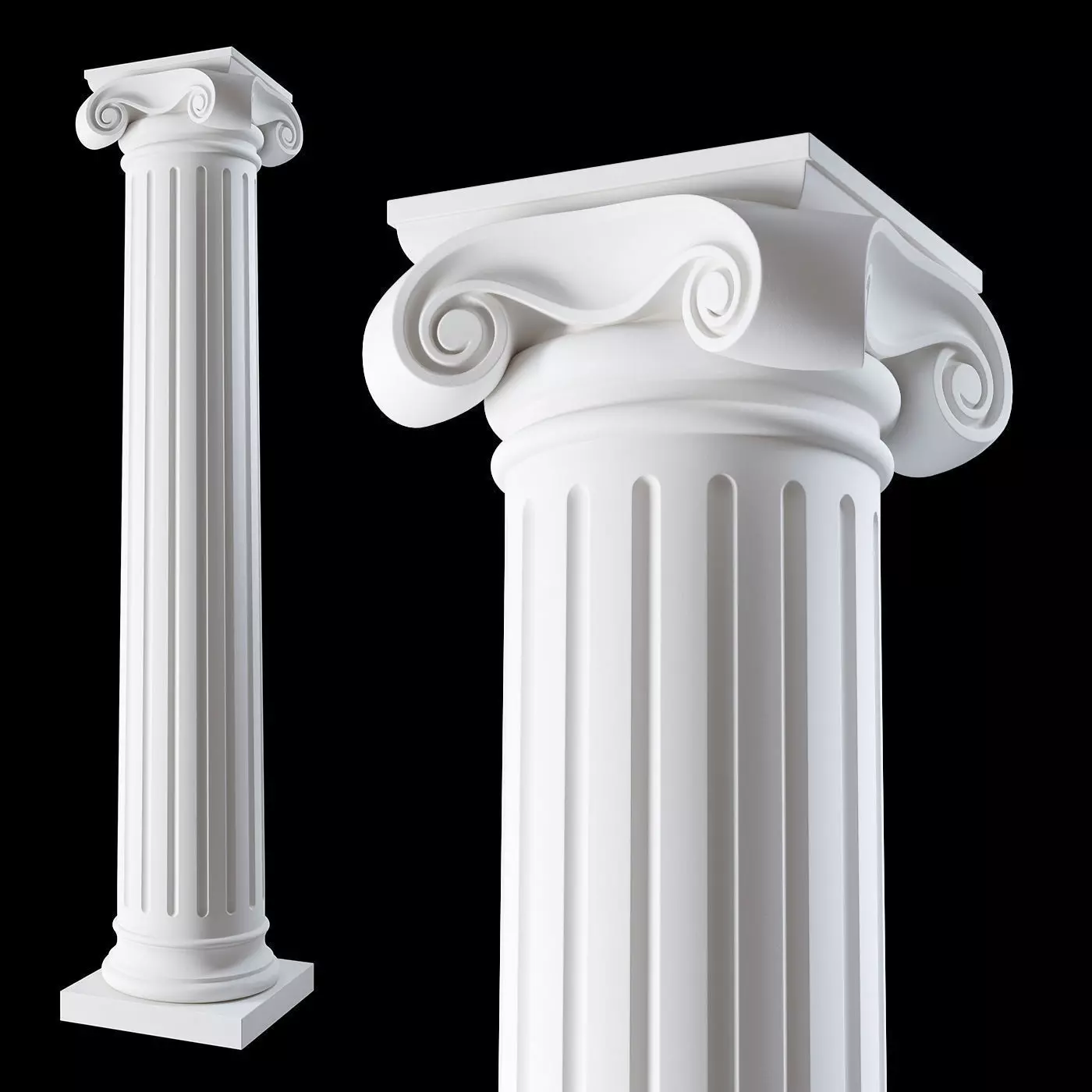 01 Ionic column order 3D model_0