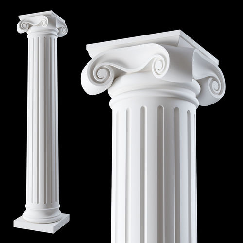 01 Ionic column order 3D model