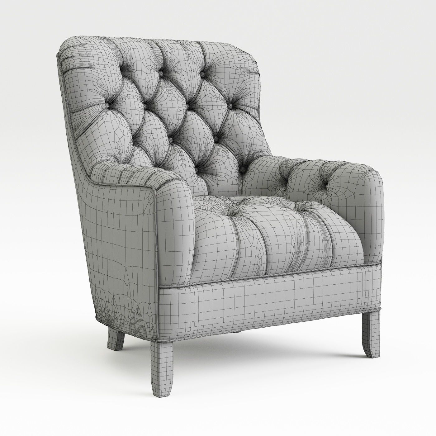 Arhaus Club 34 Tufted Upholstered Chair In Tweed 3d Model Max Fbx Arhaus Club 34 Tufted Upholstered Chair In Tweed 3d Model Max Fbx 6