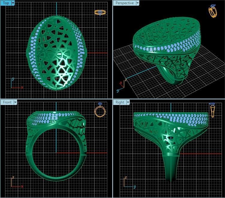 Ring R0205 3D print model_2