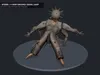 3D model 4-Armed Ground Crawler Horror Creature Rigged and Animated VR ...