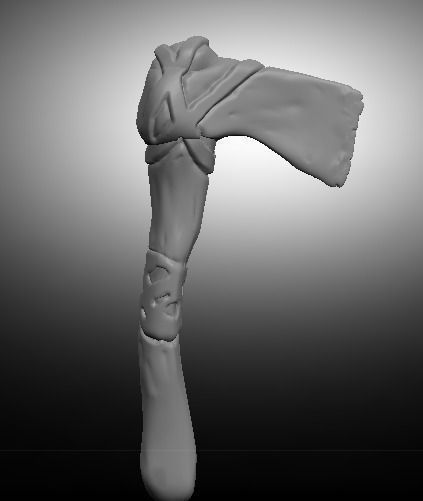 Hatchet Axe Free low-poly 3D model