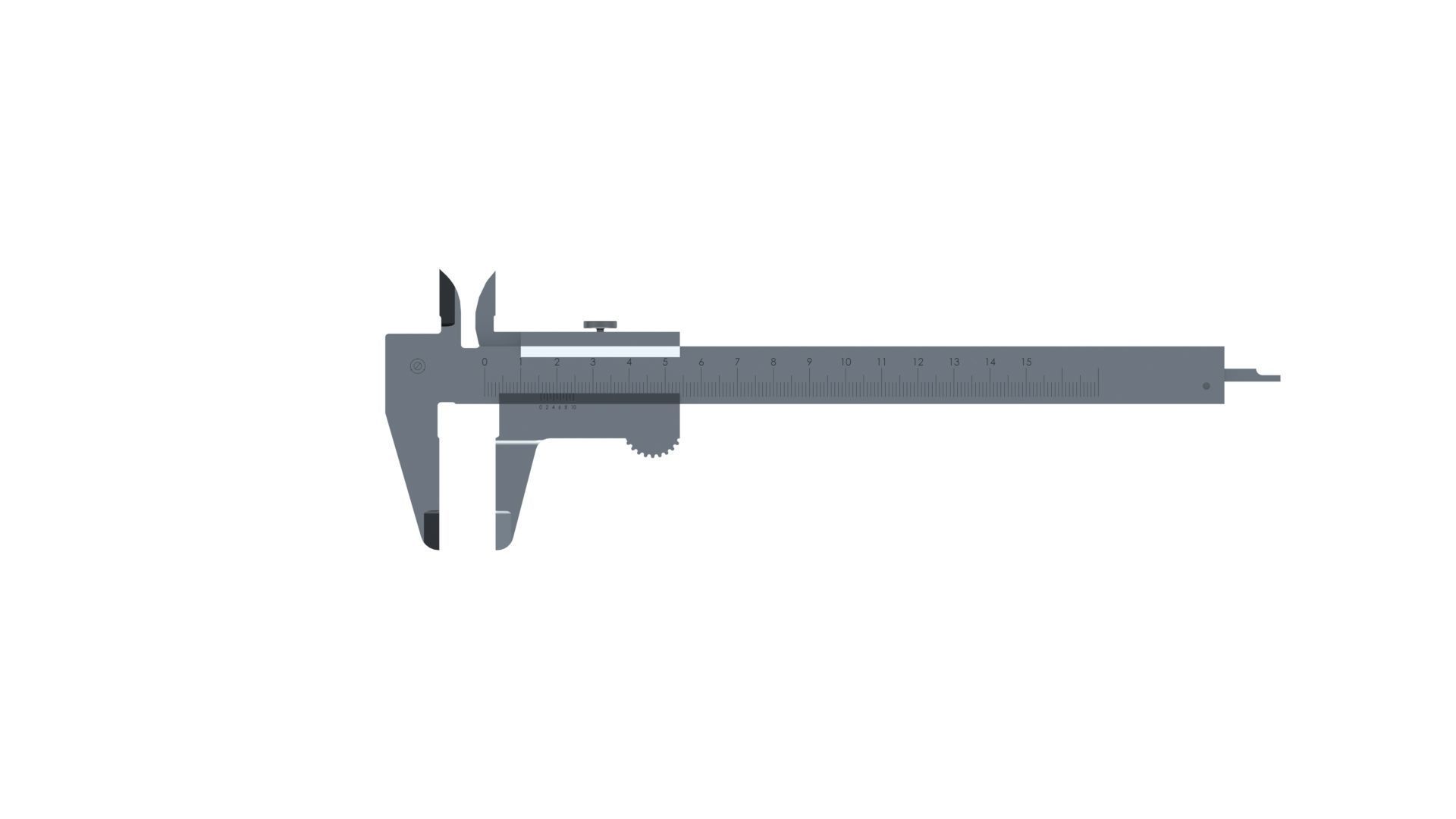 Vernier Caliper 0-150mm 3D model_19