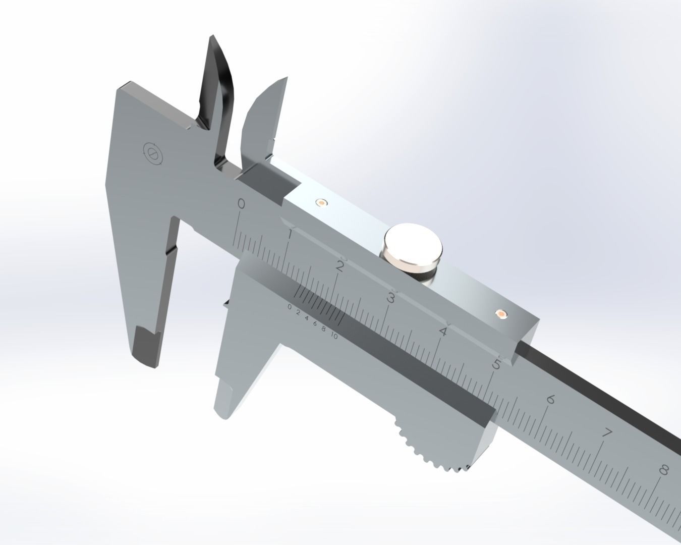 Vernier Caliper 0-150mm 3D model_1