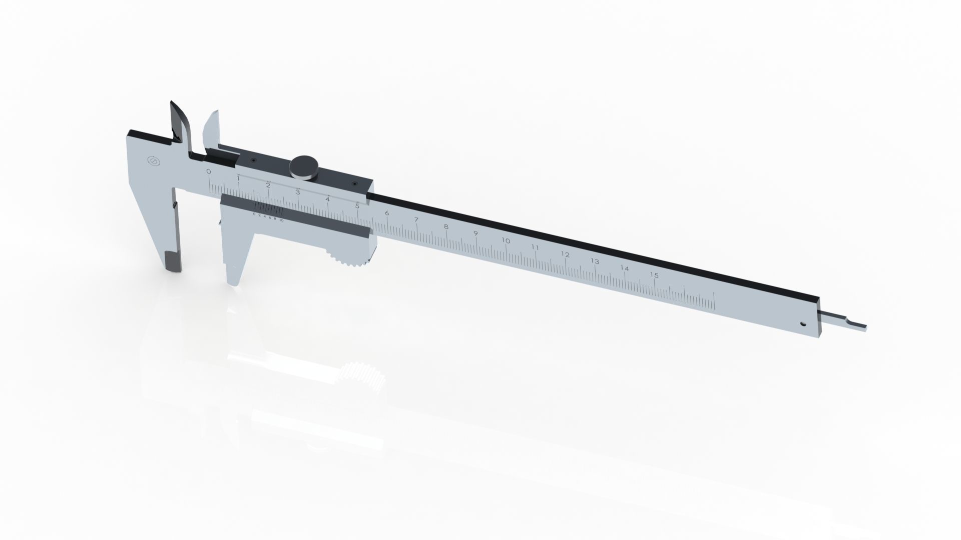 Vernier Caliper 0-150mm 3D model_21