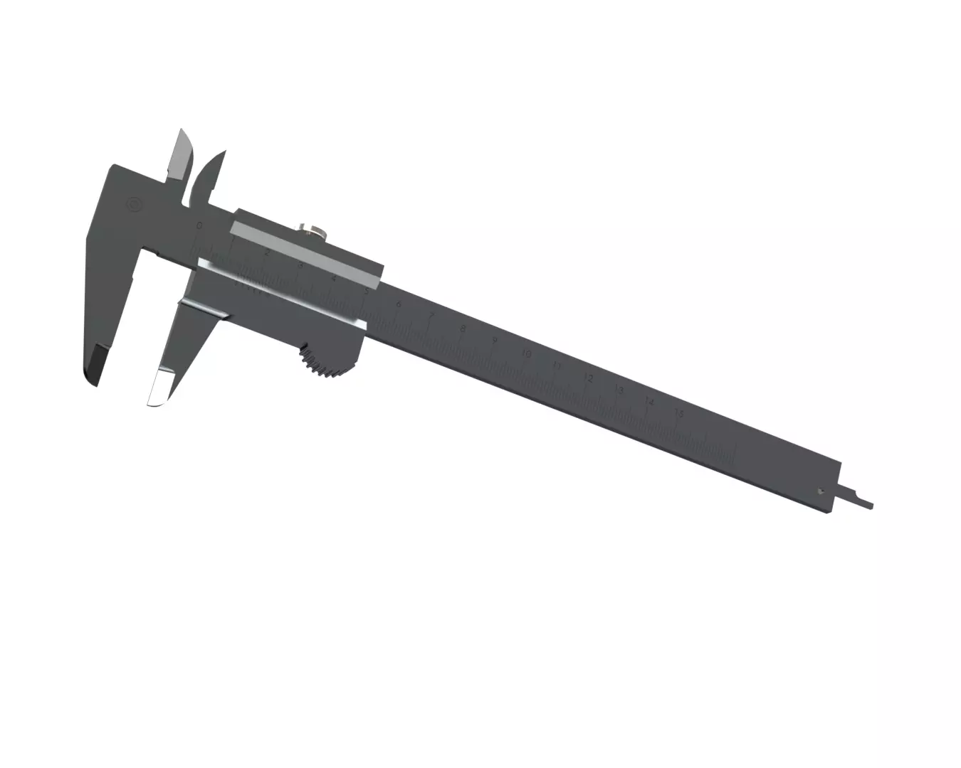 Vernier Caliper 0-150mm 3D model_0