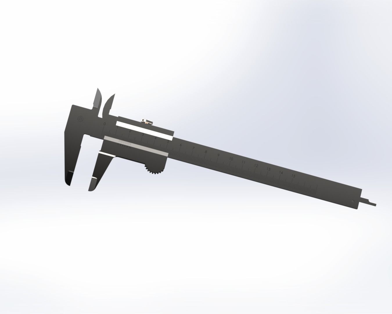 Vernier Caliper 0-150mm 3D model_4