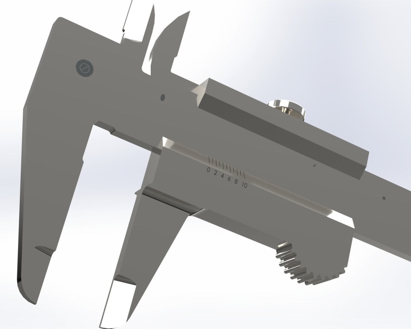Vernier Caliper 0-150mm 3D model_3