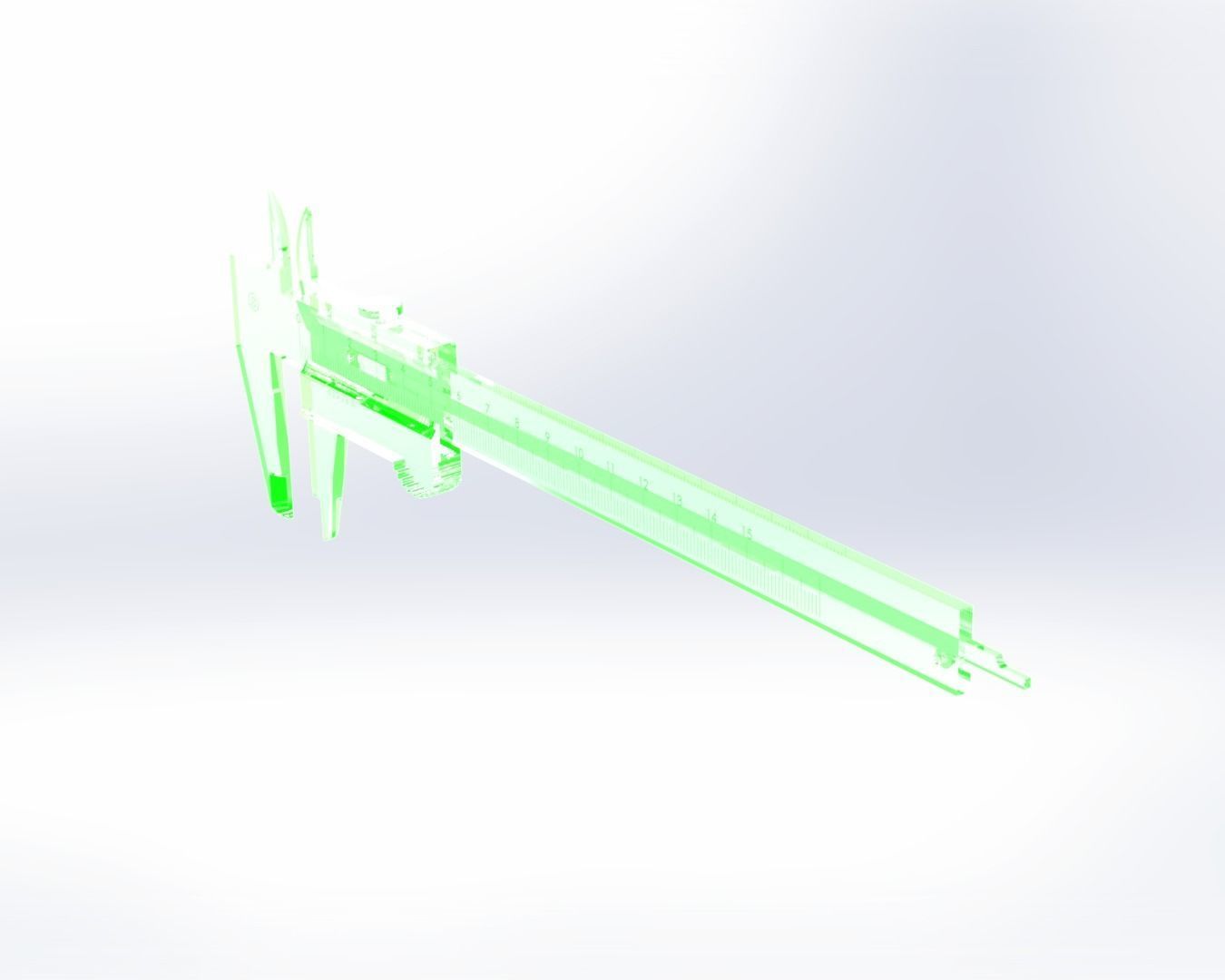 Vernier Caliper 0-150mm 3D model_11