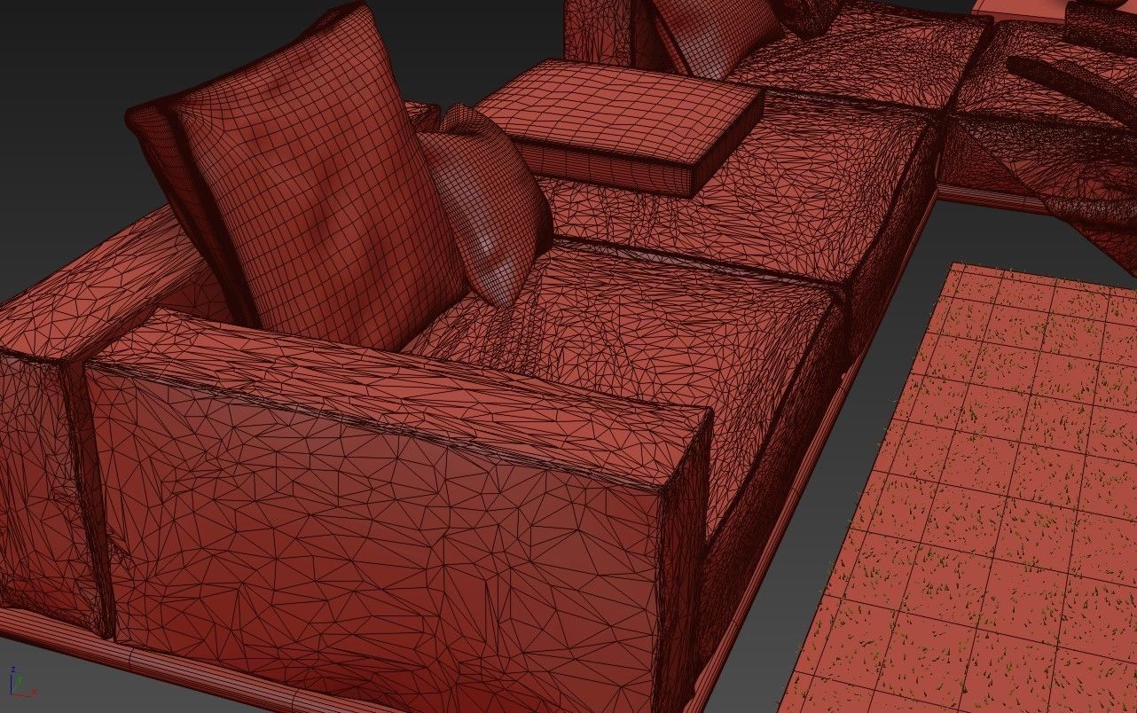 Sofa Meridiani Timothy 3D model_1