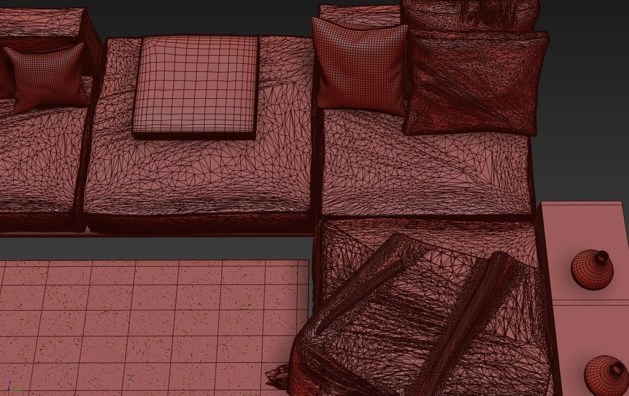 Sofa Meridiani Timothy 3D model_2