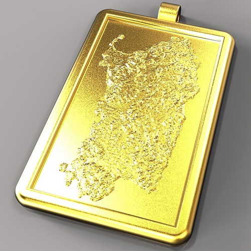 Sardinia pendant 3D print model