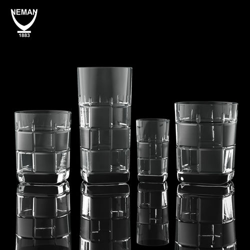 Set 8016 glass tumbler Low-poly 3D model
