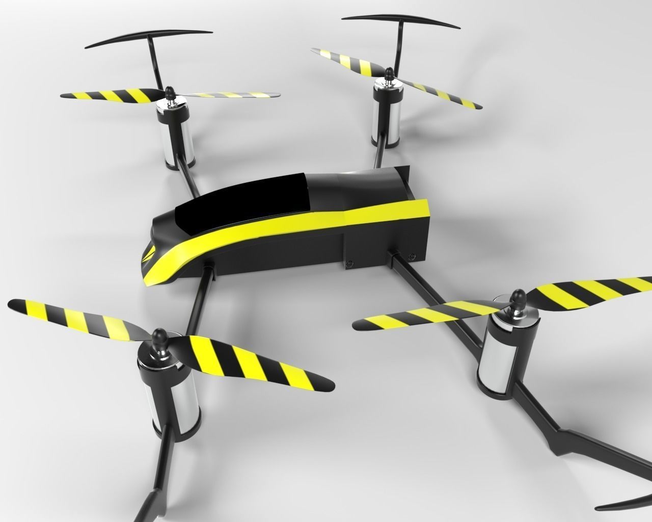Racing Drone V02 3D model_1