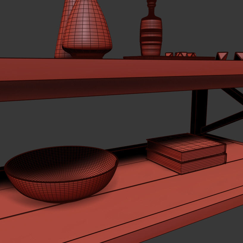 Ana White Rustic X Coffee Table 3D model_15