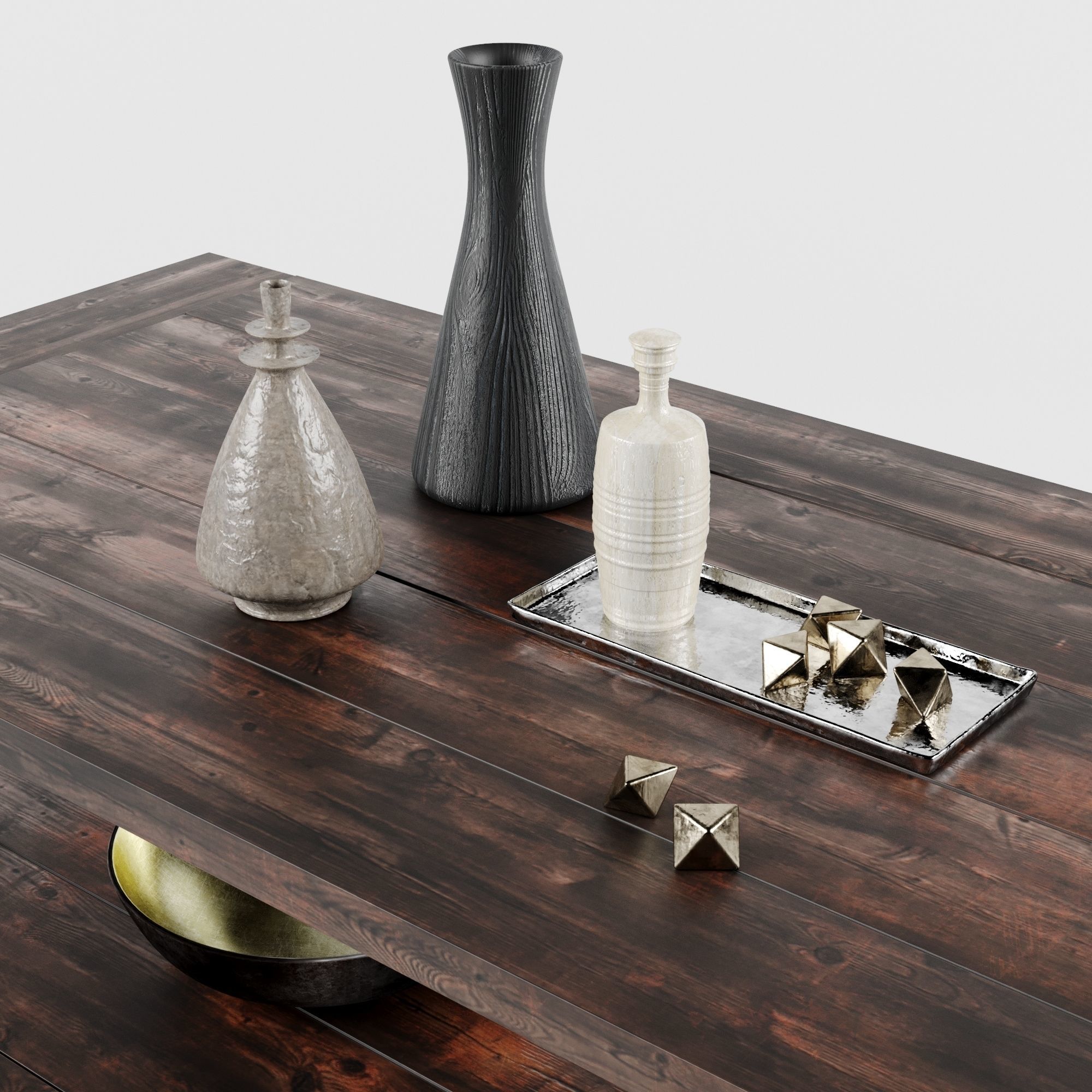 Ana White Rustic X Coffee Table 3D model_2