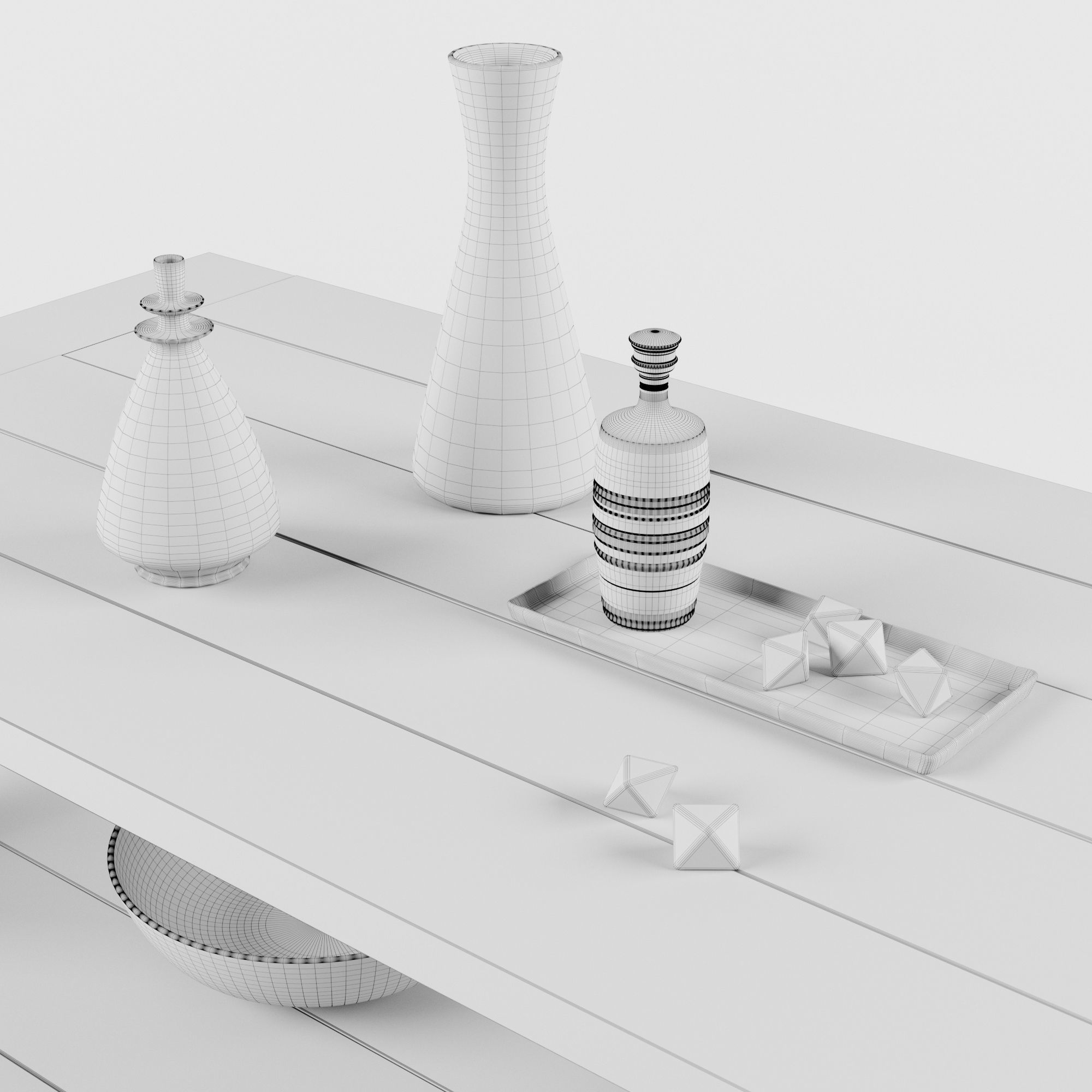 Ana White Rustic X Coffee Table 3D model_7