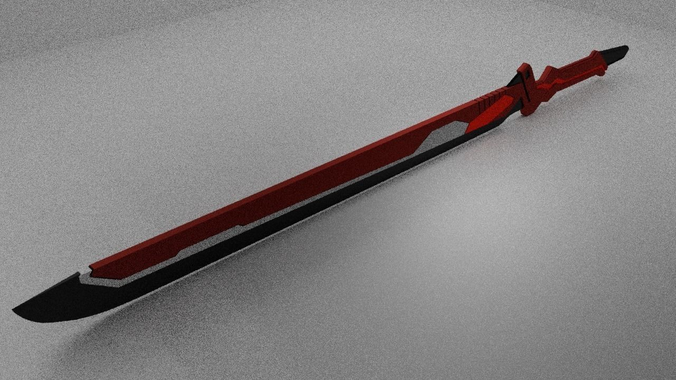 LR-FFXIII Crimson Blitz Low-poly 3D model