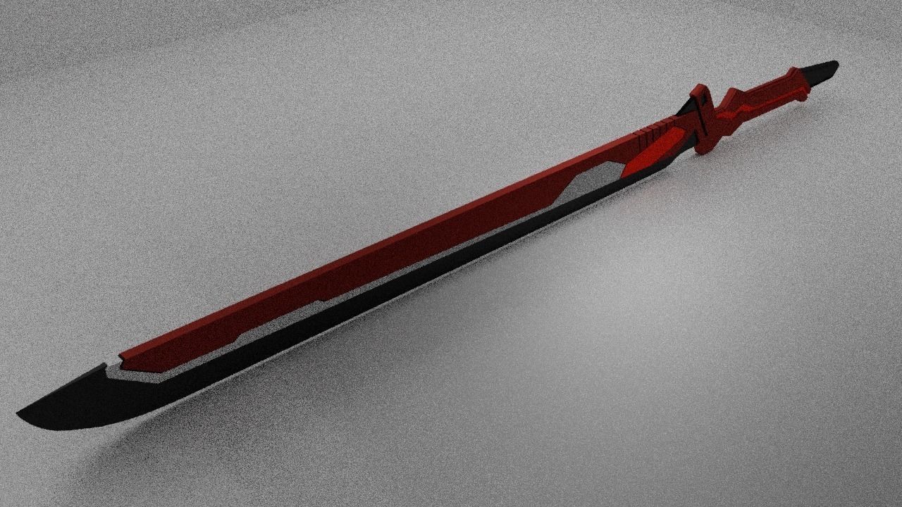 LR-FFXIII Crimson Blitz Low-poly 3D model_0