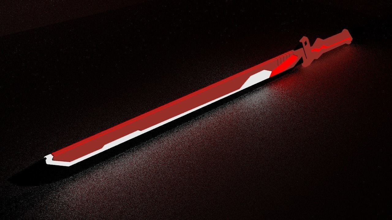 LR-FFXIII Crimson Blitz Low-poly 3D model_1