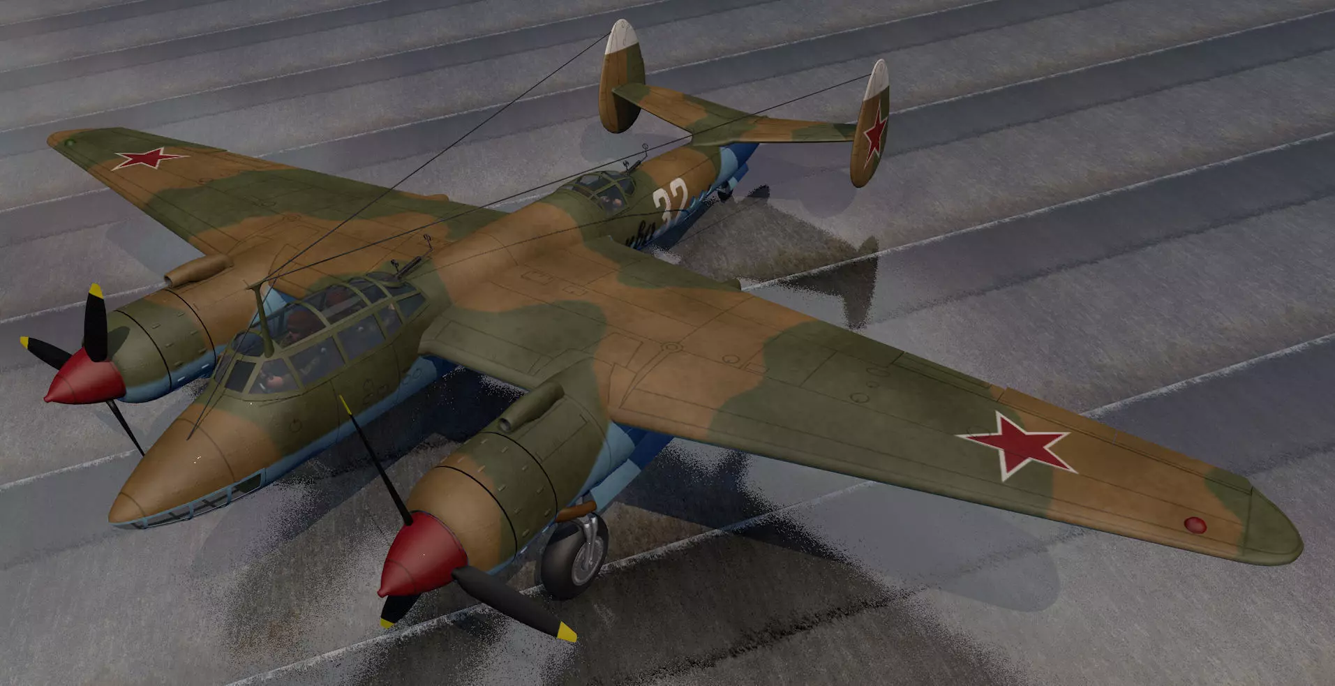 Tupolev TU-2 3D model_0